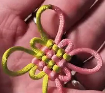 Finished Two-Return Pan Chang Knot