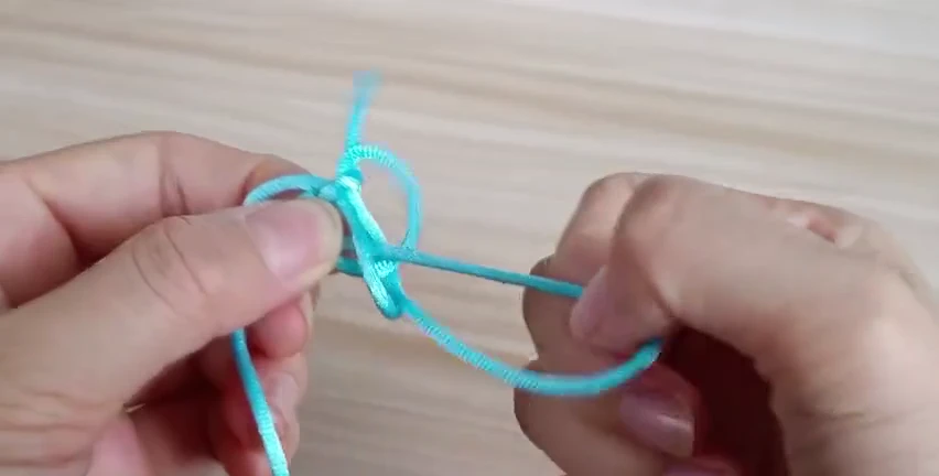 Step 4: Draw through the central passage — 二耳酢浆草结