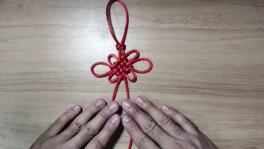 Hand-Tied Small Chinese Knot shown in the video tutorial
