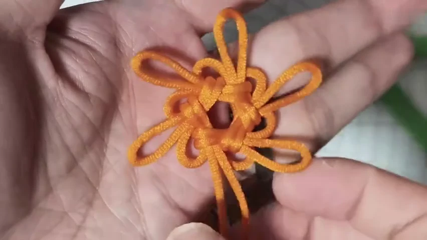 Cao Hua Knot shown in the video tutorial