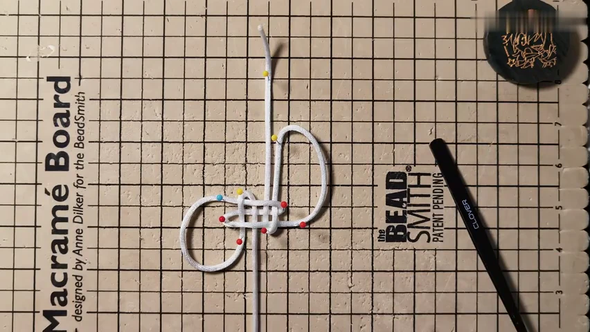 Step 3: Inspect the loose one-colour route — 御守结 / 绶带结
