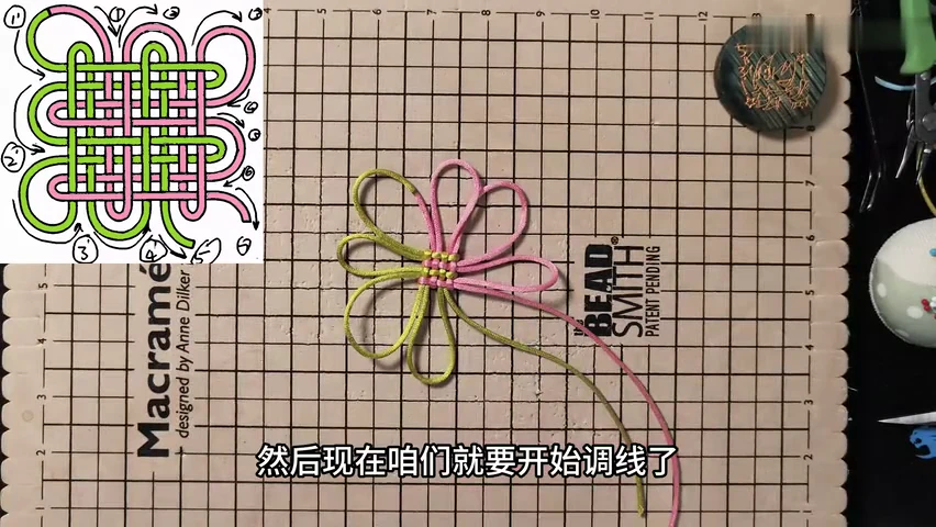Step 11: Start the numbered dressing sequence — 二回盘长结