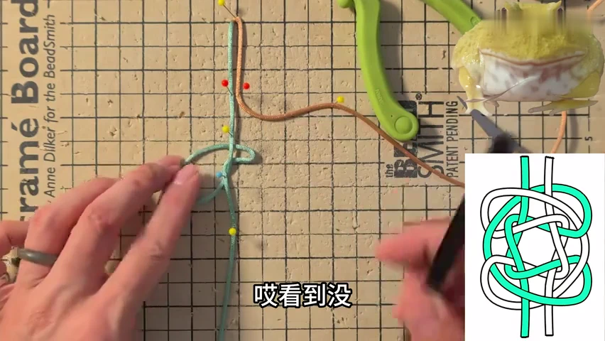 Step 4: Complete the green crossings — 藻井结