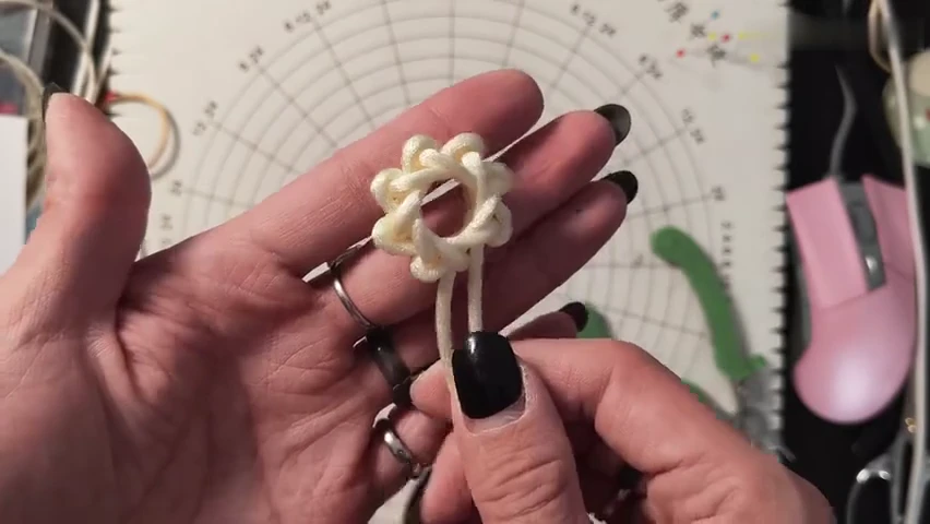 Hollow Tuan Jin Knot shown in the video tutorial